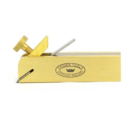 CROWN TOOLS Miniature Rosewood & Brass Bullnose Plane 23055